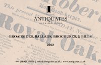 Antiquates ltd broadsides ballads brochures and bills