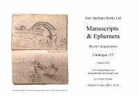 Ken spelman Cat 115 Manuscripts Ephemera