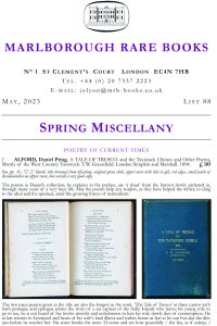 MRB List 88 Spring Miscellany 2023 1