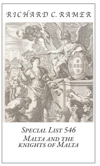 Preview image of Special List 546: Malta and the Knights of Malta