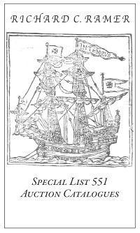 Preview image of Special List 551: Auction Catalogues