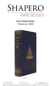 Shapero Rare Books Gastronomy February 2025 1