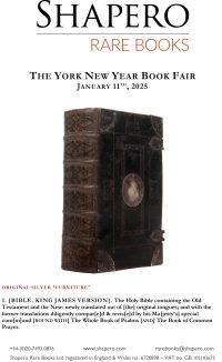 Shapero Rare Books York January 2025 1