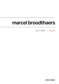 Preview image of Marcel Broodthaers: 10 items (July 2023)